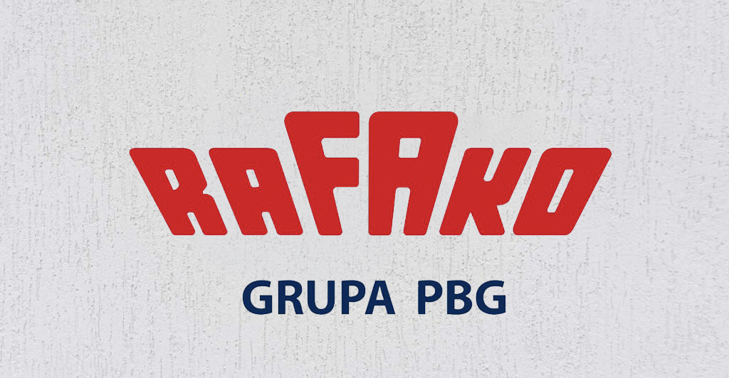 Logotyp firmy Rafako.